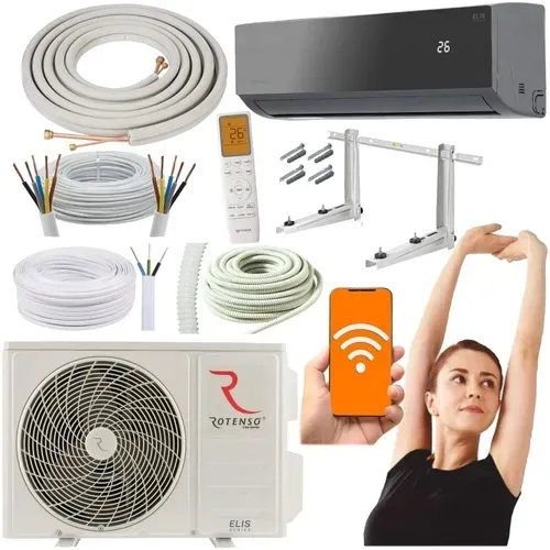 KLIMATYZACJA ROTENSO ELIS 2,6kW WiFi ZESTAW DO SAMODZIELNEGO MONTAŻU 3M