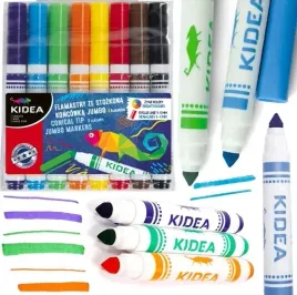 pisaki-ze-stozkowa-koncowka-jumbo-8-kolorow-kidea