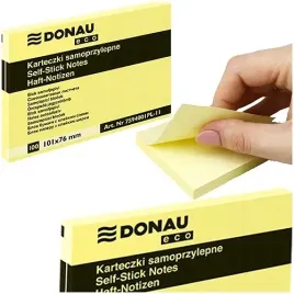 karteczki-samoprzylepne-bloczek-kostka-101x76-mm-donau-zolte-100-karteczek