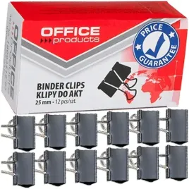 klipy-biurowe-do-akt-dokumentow-office-products-klipsy-25mm-czarne-12-sztuk