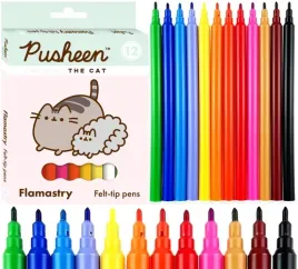 pusheen-mazaki-pisaki-flamastry-kotek-12-intensywnych-zywych-kolorow