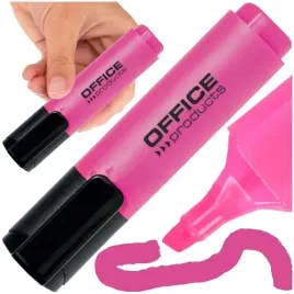 zakreslacz-marker-fluo-office-products-neon-rozowy-nietoksyczny