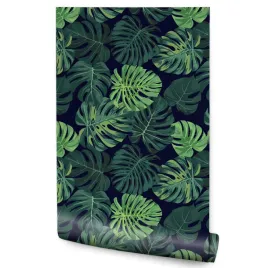 tapeta-w-rolce-duze-liscie-tropikalne-monstera-rosliny-efekt-3d