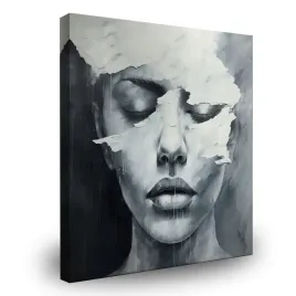 obraz-do-sypialni-abstrakcyjny-portret-kobieta-usta-beton-80x80