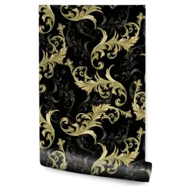 tapeta-do-salonu-bogate-wzory-ornamenty-abstrakcja-dekoracja