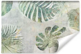 fototapeta-do-salonu-liscie-monstera-beton-450x300
