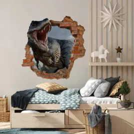 naklejka-dla-dzieci-na-sciane-dinozaur-cegly-3d
