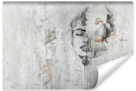fototapeta-abstrakcja-twarz-kobiety-kwiaty-400x280