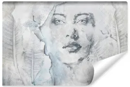 fototapeta-do-salonu-twarz-kobieta-beton-450x300