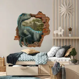 naklejka-na-sciane-dla-dzieci-dinozaur-dziura-3d