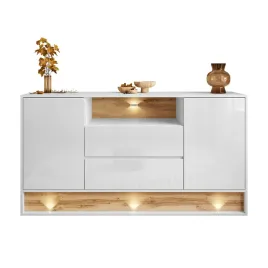 komoda-z-szufladami-villa-korpus-bialy-front-bialy-polysk-dab-wotan