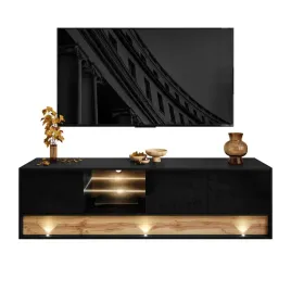 szafka-rtv-villa-180-cm-korpus-czarny-front-czarny-polysk-dab-wotan