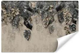 fototapeta-liscie-abstrakcja-monstera-3d-450x300