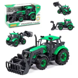 wader-traktor-ladowarka-rolnicza-progress-iniercyjna-zielona