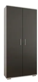 szafa-california-dwudrzwiowa-80-cm-bialo-czarny-garderoba-przedpokoj-matowa