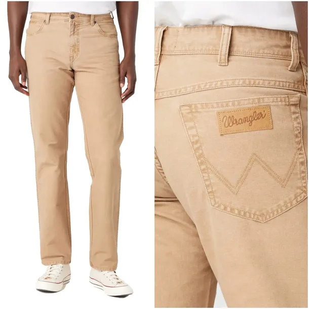 WRANGLER TEXAS MĘSKIE SPODNIE MATERIAŁOWE W34 L32