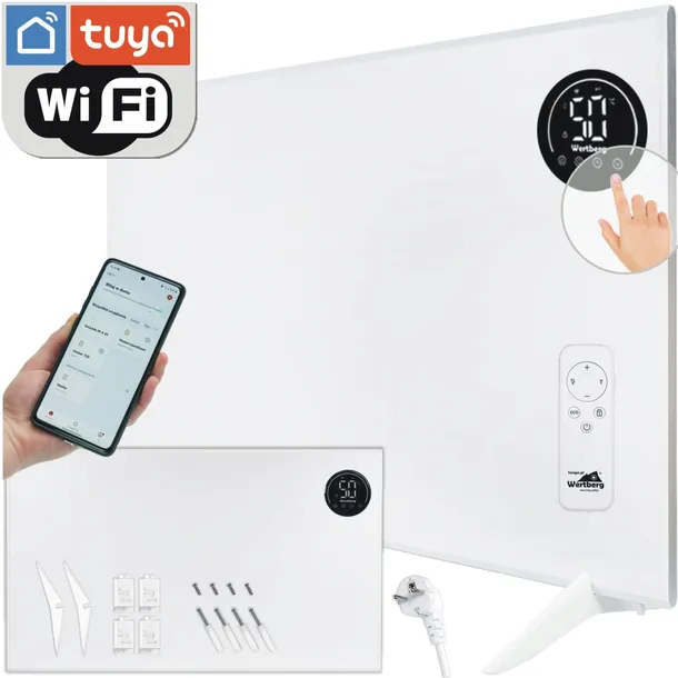 grzejnik hybrydowy konwekcyjny + promiennik na podczerwień 800W pilot WiFi