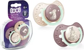 lovi-smoczek-silikonowy-dynamiczny-swiecacy-nightandday-18m-2-szt-girl