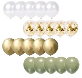 balony-khaki-kremowe-zlote-konfetti-woodland-20szt