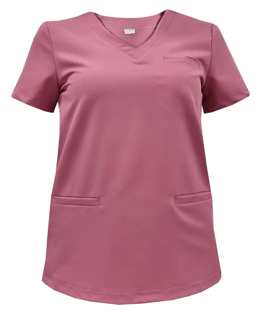 bluza-medyczna-brudny-roz-basic-premium-roz-m