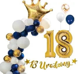 balony-zestaw-dekoracje-na-urodziny-18-lat