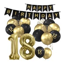 balony-zestaw-cyfry-18-lat-konfetti-czarne-zlote