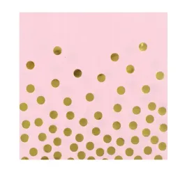 serwetki-rozowe-zlote-groszki-12-szt
