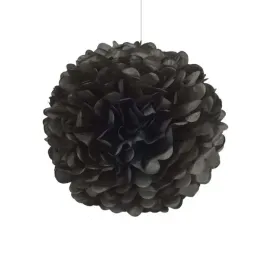 pompon-pompony-z-bibuly-kula-25-cm-czarny