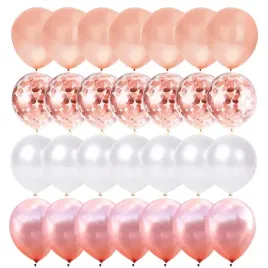 balony-zestaw-biale-rose-gold-z-konfetti-29szt