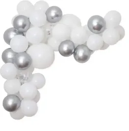 balony-srebrne-biale-z-konfetti-girlanda-z-tasma