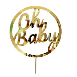 topper-na-tort-na-roczek-baby-shower-oh-baby-zloty