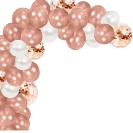 balony-rose-gold-z-konfetti-girlanda-z-tasma-luk