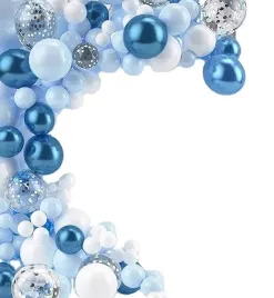 balony-luk-girlanda-blekitne-srebrne-120-szt