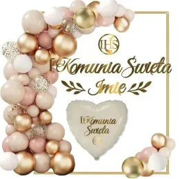 balony-luk-komunia-dziki-roz-dekoracje-baner-imie