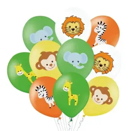 balony-zestaw-xl-na-urodziny-woodland-zwierzeta