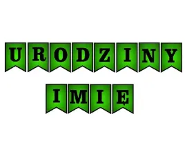 baner-girlanda-na-urodziny-dowolne-imie-zielony