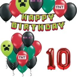 balony-zestaw-na-urodziny-10-lat-piksele-tnt-game