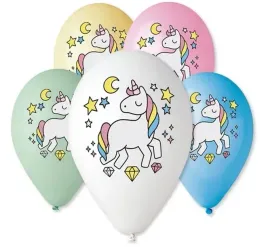 balon-lateks-12-jednorozec-mix-kol-5-szt