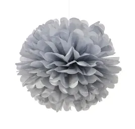 pompon-pompony-z-bibuly-kula-25-cm-srebrny-matowy