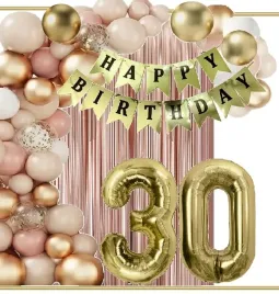 balony-zlote-dekoracje-na-urodziny-cyfra-30-lat-bez-wild-rose-gold