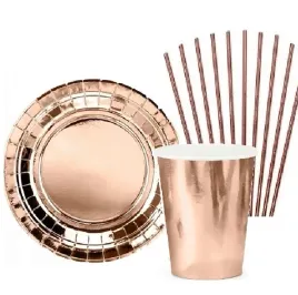 zestaw-talerzyki-kubeczki-rose-gold-rozowe-zloto