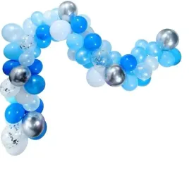 balony-niebieskie-srebrne-konfetti-girlanda-tasma