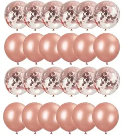 balony-rose-gold-rozowe-zloto-z-konfetti-30-szt