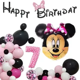 balony-zestaw-urodziny-7-lat-myszka-mini-minnie