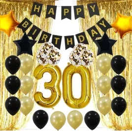 balony-cyfry-zestaw-30-lat-konfetti-czarne-zlote