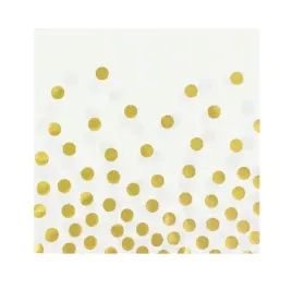 serwetki-biale-zlote-groszki