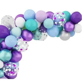 balony-girlanda-z-tasma-syrenka-jednorozec-fiolet