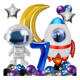 balony-urodziny-7-lat-kosmos-rakieta-astronauta