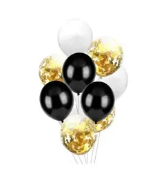 balony-konfetti-18-40-lat-czarne-zlote-biale-21szt