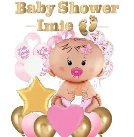 balony-zestaw-baby-shower-girl-narodziny-roczek